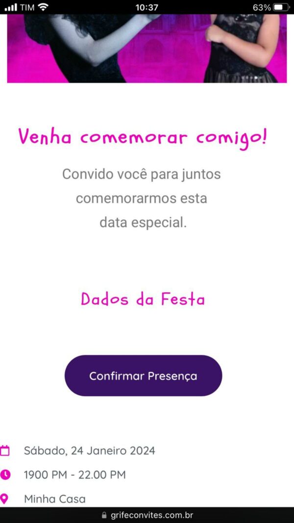 Webconvite Wandinha Adams